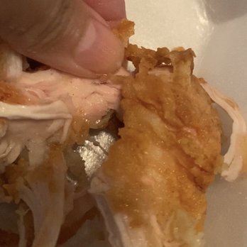 Raising Cane's Chicken Fingers - There's the pink undercooked meat. - Fast Food Near Me - Avondale, Arizona