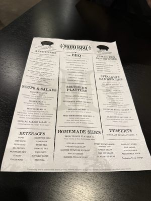 Menu photo 4 Mojo Old City BBQ St. Augustine, FL