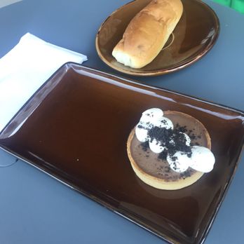 POV - Chocolate mudslide tart with savory sausage kolache - both wonderful - Coffee & Tea Near Me - Bryan, Texas