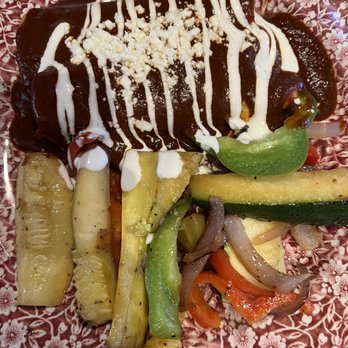 Asada Cantina + Kitchen - Short Rib Enchiladas $19 plus a $3 up charge for the veggies instead of rice and beans - Tacos Near Me - San Clemente, California Asada Cantina + Kitchen - Short Rib Enchiladas $19 plus a $3 up charge for the veggies instead of rice and beans - Tacos Near Me - San Clemente, California