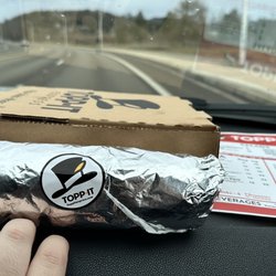 Topp-It Express - Size of wrap with the 10 inch pizza box for size