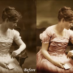 Athens Art and Frame - Bring new life to old photos by adding coloring.