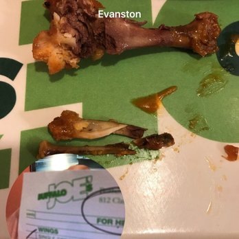Buffalo Joe's - Broken bones bad quality wings - Chicken Wings Near Me - Evanston, Illinois