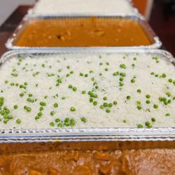 B-Hat's Curry House - Mutter rice and chicken tikka masala