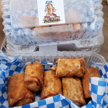 Pastrami On The Run - Pastrami egg rolls!  Delicious!!!! Saved us from starvation. - New American Near Me - Los Angeles, California