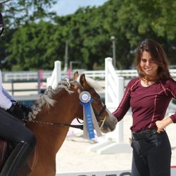 Golden Saddles - Sammy with her 1st place ribbon