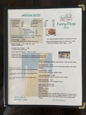 Menu photo 3 Funny Mugs Bistro Port Richey, FL Menu photo 3 Funny Mugs Bistro Port Richey, FL