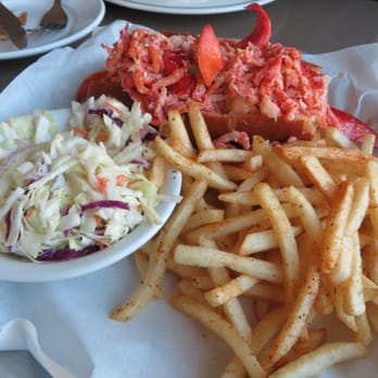Sam's Chowder House - Sam's Lobster Roll $21.95, $2 surcharge for the Old Bay Fries swap 1/2014 - Seafood Near Me - Half Moon Bay, California Sam's Chowder House - Sam's Lobster Roll $21.95, $2 surcharge for the Old Bay Fries swap 1/2014 - Seafood Near Me - Half Moon Bay, California