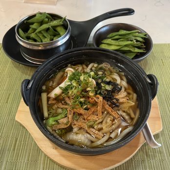 Shokudo - Vegetable Nabe Udon and Edamame - Ramen Near Me - Hoboken, New Jersey