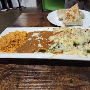 Dublin Taqueria - Veggie enchiladas combo - Mexican Near Me - Dublin, California