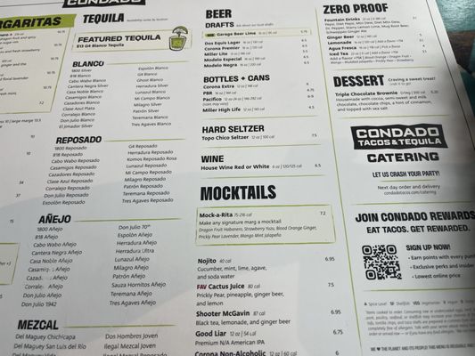 Menu photo 4 Condado Tacos Canton, OH
