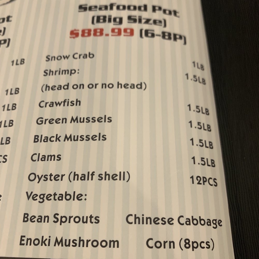 Craving Crab - We substituted the bean sprouts and cabbage for potatoes! - Seafood Near Me - Tulsa, Oklahoma