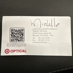 Target Optical - Person in the optical place inside target