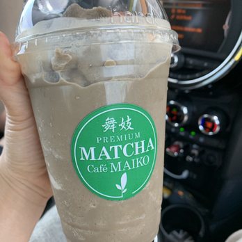 Matcha Cafe Maiko - Hojicha frappe - Ice Cream & Frozen Yogurt Near Me - Atlanta, Georgia