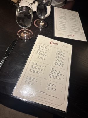 Menu photo 1 Clark’s Steakhouse Atlanta, GA Menu photo 1 Clark’s Steakhouse Atlanta, GA
