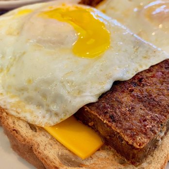 Double T Diner - Scrapple Egg and cheese on rye toast. - Diners Near Me - Annapolis, Maryland