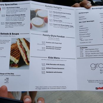 Nutella Cafe - Menu - Side 2 - Desserts Near Me - Chicago, Illinois Nutella Cafe - Menu - Side 2 - Desserts Near Me - Chicago, Illinois
