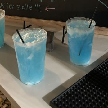 Happy Hour Hide Out - This is a coconut mocktail called Jack Frost !! - Bartenders Near Me