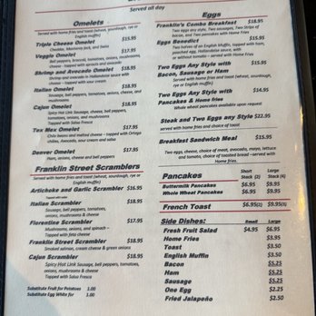 Franklin Street Caffe - Menu page 6 - Breakfast & Brunch Near Me - Redwood City, California