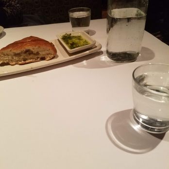 Bonefish Grill - Odd choice to bring us rocks glasses of water, but the water was cold and good and the bread was great as always - Seafood Near Me - Cincinnati, Ohio