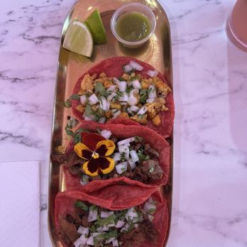 Pink & Boujee - Pink taco trio - Mexican Near Me - Los Angeles, California