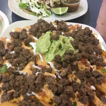 Cilantro Lime - So much food you'll feel bad for leaving some. DTLA fries and a huarache. - Mexican Near Me - Los Angeles, California