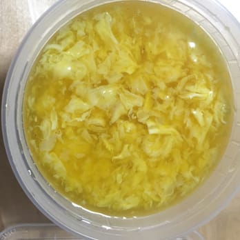 New China Restaurant - Egg drop soup! Missing the corn and ham version I'm used to, but tasty! I like adding siracha to it - Chinese Near Me - Schenectady, New York