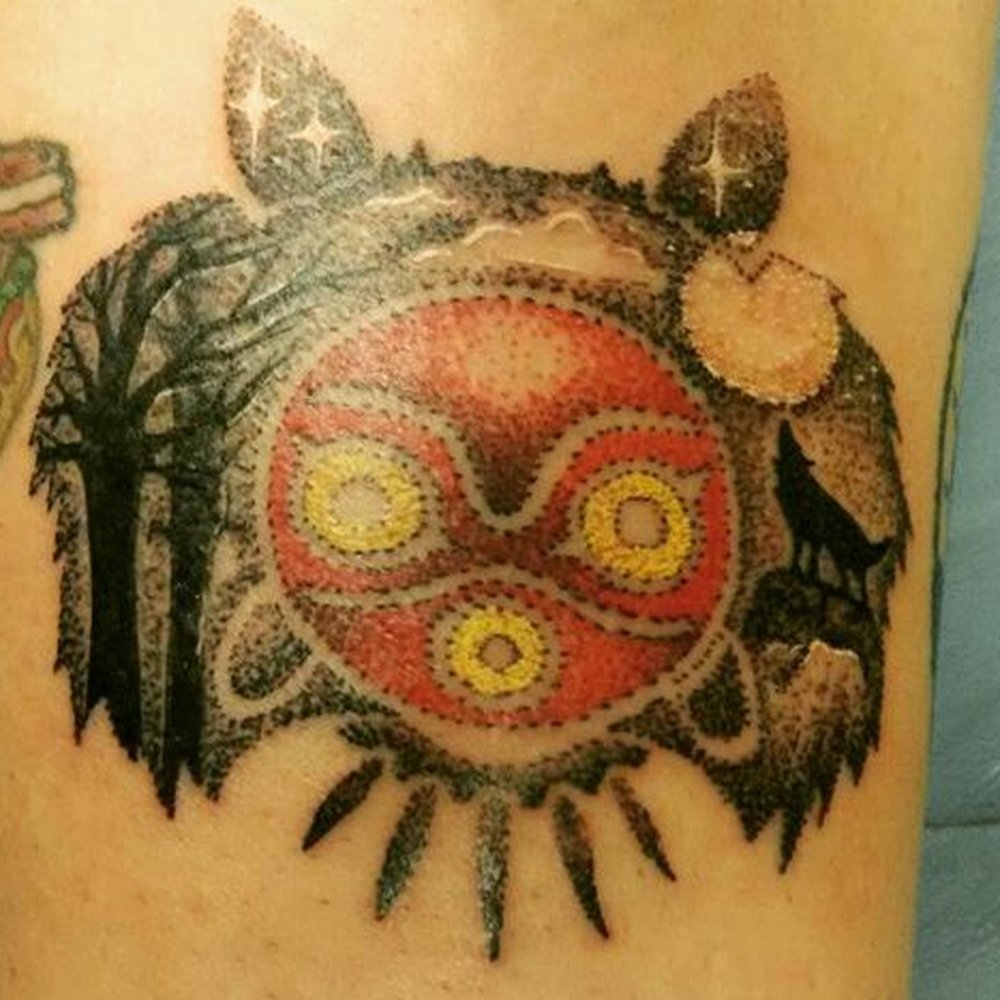 Fathom Deep Tattoo - Cute dot work Princess Mononoke piece by Mike at Forever Stained. - Tattoo Near Me - Kahului, Hawaii