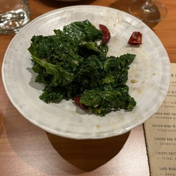 Mikami Izakaya & Ramen - Miso kale- wildly flavorful. A wonderful start to the meal - Izakaya Near Me - Chicago, Illinois Mikami Izakaya & Ramen - Miso kale- wildly flavorful. A wonderful start to the meal - Izakaya Near Me - Chicago, Illinois