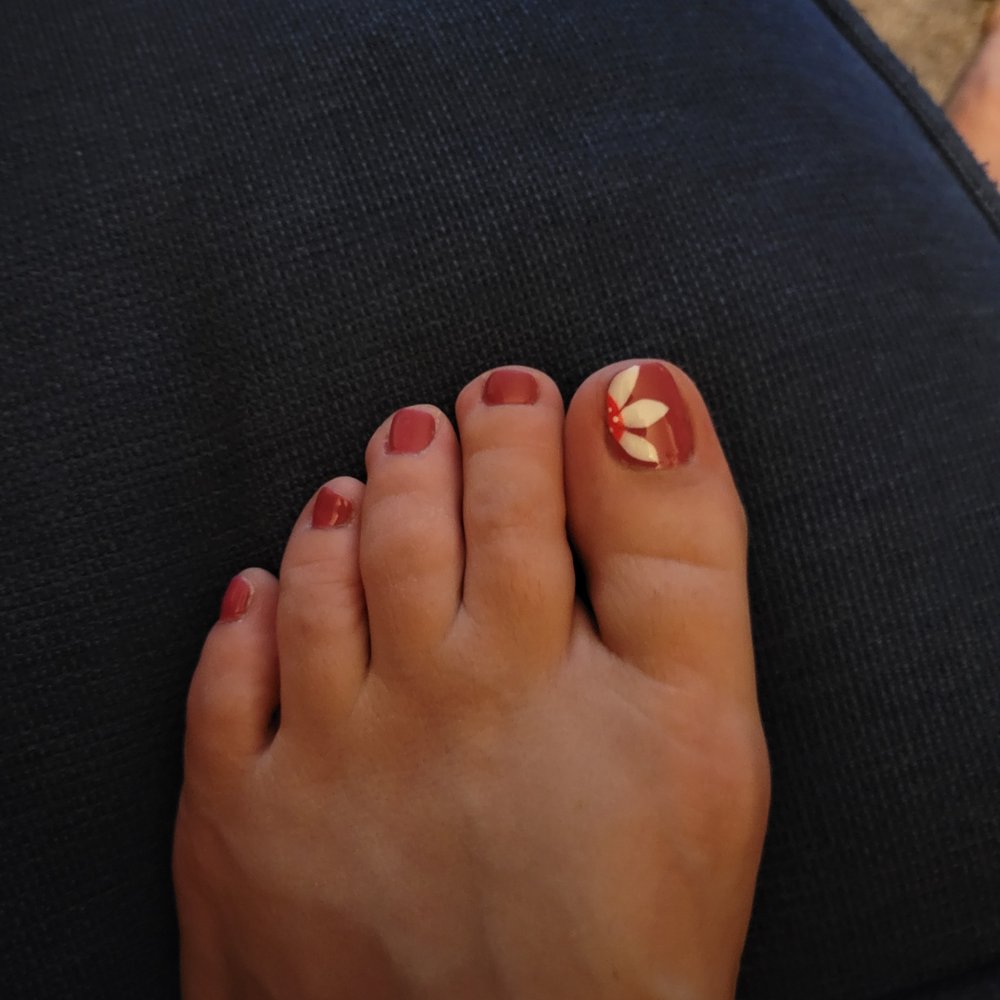 La Brea Nails - Koy's designs are so cute. (Please excuse the fact that my toes are shaped like vienna sausages) - Nail Salons Near Me - Fullerton, California La Brea Nails - Koy's designs are so cute. (Please excuse the fact that my toes are shaped like vienna sausages) - Nail Salons Near Me - Fullerton, California