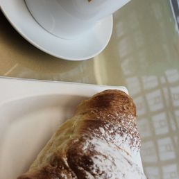Americano and Custard croissant