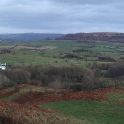 The Hare and Hounds - The winter view from Strawberry Bank, above the pub