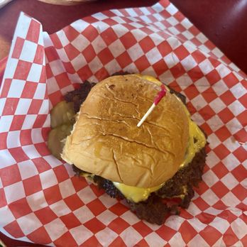 Old Pal Bar Texas Tavern - SMASH BURGER: Double Double, Beef Patties, American Cheese, Boom Boom Sauce on a Potato Roll - American Near Me - Lockhart, Texas Old Pal Bar Texas Tavern - SMASH BURGER: Double Double, Beef Patties, American Cheese, Boom Boom Sauce on a Potato Roll - American Near Me - Lockhart, Texas
