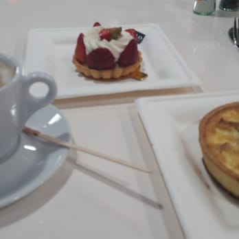 Flo Paris - Brunch....Quiche Lorraine, strawberry tart, and cappuccino....great way to start a weekend - Bakeries Near Me - Houston, Texas Flo Paris - Brunch....Quiche Lorraine, strawberry tart, and cappuccino....great way to start a weekend - Bakeries Near Me - Houston, Texas