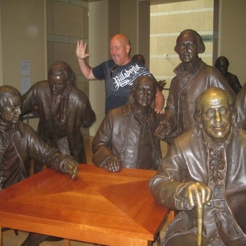 National Constitution Center - Cuttin up with the guys.  They were a lively bunch! - Museums Near Me - Philadelphia, Pennsylvania