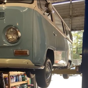 Beetle Power - Bus on the lift - Auto Repair Near Me - Pleasanton, California Beetle Power - Bus on the lift - Auto Repair Near Me - Pleasanton, California