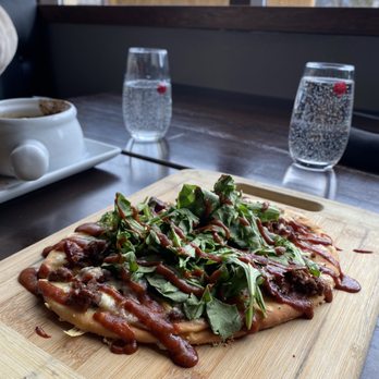 The Raven Bistro - Bison and elk flatbread - Mediterranean Near Me - Jasper, Alberta The Raven Bistro - Bison and elk flatbread - Mediterranean Near Me - Jasper, Alberta