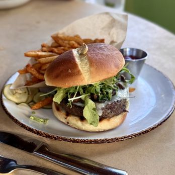The Front Yard - TFY Burger (medium rare) - Breakfast & Brunch Near Me - North Hollywood, California The Front Yard - TFY Burger (medium rare) - Breakfast & Brunch Near Me - North Hollywood, California