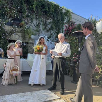 Arnoldi’s Cafe - Ceremony on patio - Italian Near Me - Santa Barbara, California Arnoldi’s Cafe - Ceremony on patio - Italian Near Me - Santa Barbara, California