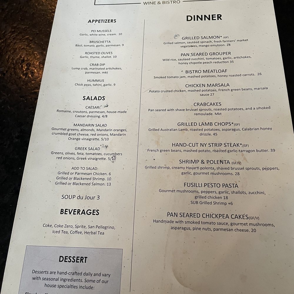 Volare Bistro - Dinner menu - Wine Bars Near Me - Hapeville, Georgia Volare Bistro - Dinner menu - Wine Bars Near Me - Hapeville, Georgia