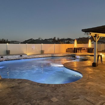 Alan Jackson Pools - Amazing lighting within the pool! - Pool & Hot Tub Service Near Me - Lancaster, California