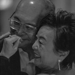 My beautiful parents and this captured moment of their love