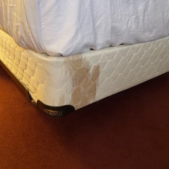 Copper Queen Hotel - Unfortunate suspicious stain on bed in our room - Hotels Near Me - Bisbee, Arizona