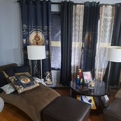 Fort Pitt Furniture - Ottoman, Chase, Lamps, coffee table pillow interiors. Courtesy of Fort Pitt...