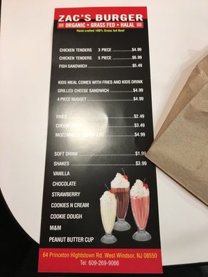 Menu photo 8 Zac's Burger West Windsor Township, NJ Menu photo 8 Zac's Burger West Windsor Township, NJ