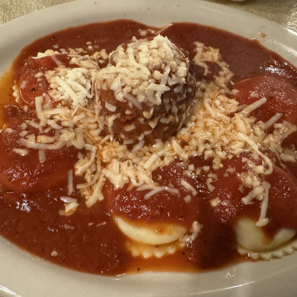 Capparelli's On Main - Cheese ravioli with meatball - Italian Near Me - San Antonio, Texas Capparelli's On Main - Cheese ravioli with meatball - Italian Near Me - San Antonio, Texas
