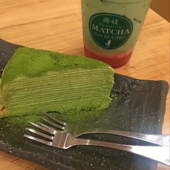 Matcha Cafe Maiko - Matcha Mille crepe + strawberry matcha latte - Ice Cream & Frozen Yogurt Near Me - Atlanta, Georgia Matcha Cafe Maiko - Matcha Mille crepe + strawberry matcha latte - Ice Cream & Frozen Yogurt Near Me - Atlanta, Georgia