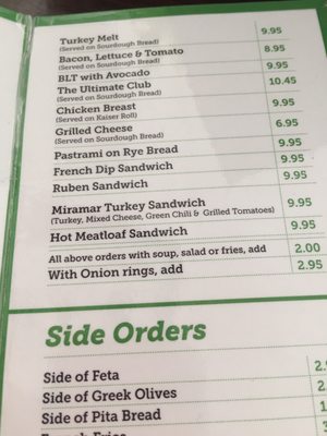 Menu photo 6 Patty's Cafe La Mesa La Mesa, CA