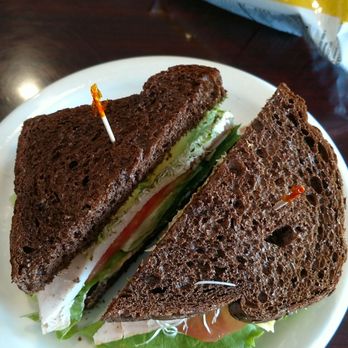 Grounds Bakery Cafe - Turkey avocado on pumpernickel bread - Bakeries Near Me - Long Beach, California