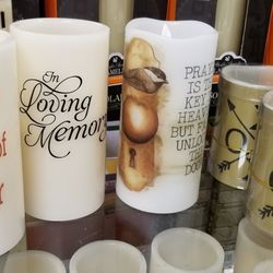 Haehn Florist And Greenhouses - Battery operated candles.